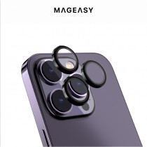 【MAGEASY 魚骨牌】iPhone 14 LENZGUARD 藍寶石鏡頭保護貼