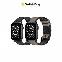 【SWITCHEASY魚骨牌】Apple Watch Hybrid 矽膠真皮革錶帶 (8/7/6/5/4/3 全尺寸)